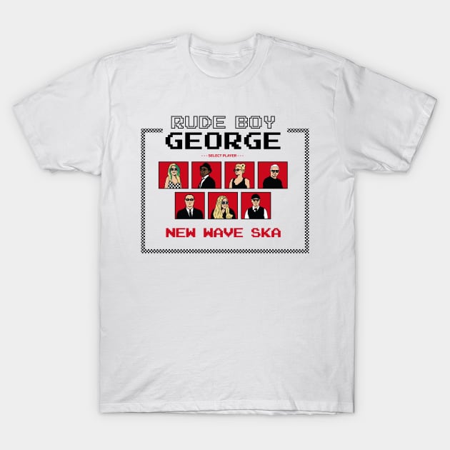 Rude Boy George - 8Bit Retro Ska T-Shirt by RudeBoyGeorge